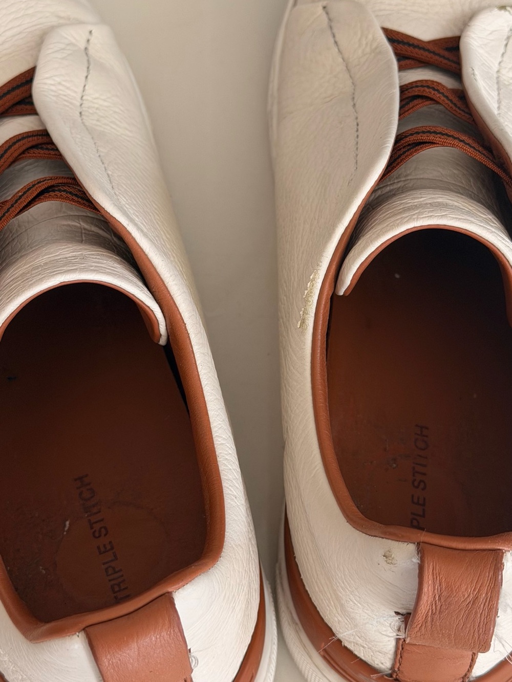 Zegna Triple Stitch Deerskin leather Slip on sneaker - Picture 8 of 8